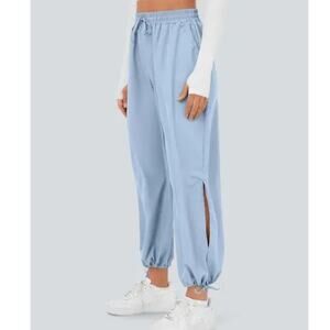 Halara Breezeful High Waisted Drawstring Pocket Hem Quick Dry Joggers Medium NWT